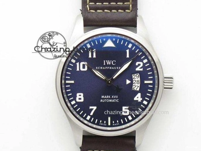 MIROTIME 1229 MARK XVIII Le Petit Prince IW327004 SS FKF 1:1 Best Edition Blue Dial On Brown Leather Strap Trendsetting 7117